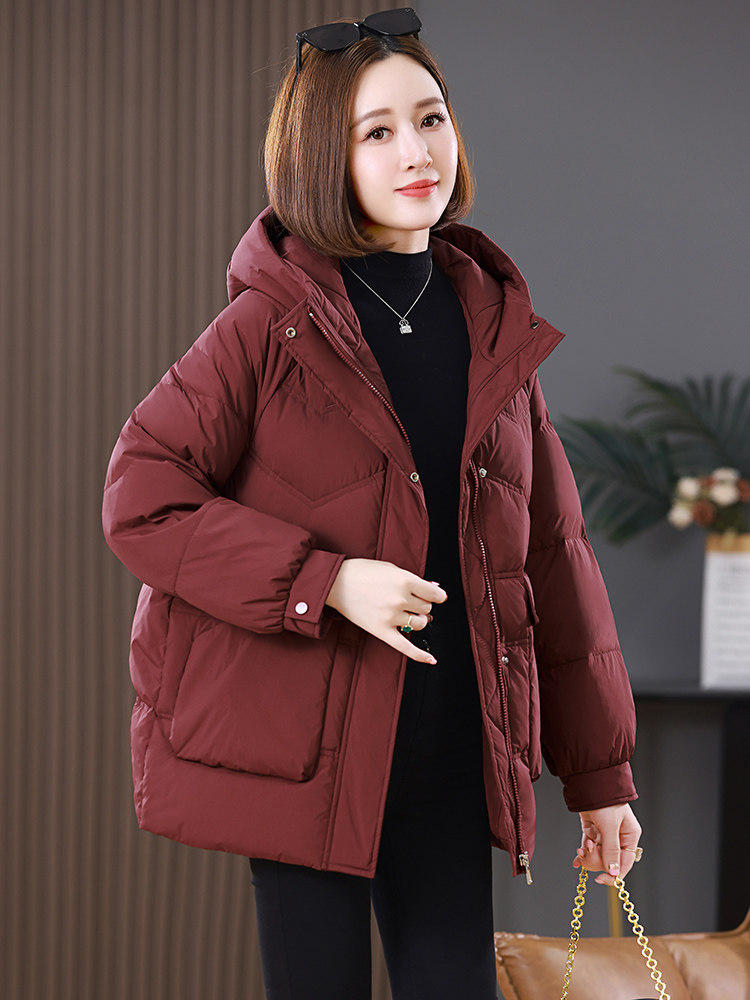 2025年冬季时尚休闲风羽绒服现货,女装羽绒服,婷轩阁