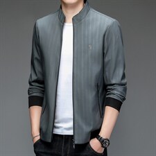B-N9917男士2023年春季新款长袖休闲立领外套青年拉链夹克P85,男装夹克,电商B360