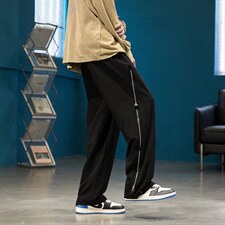 欧美高街vibe裤子男设计感小众美式hiphop侧边三拉链RK308P45，男装休闲裤，星座1116-2