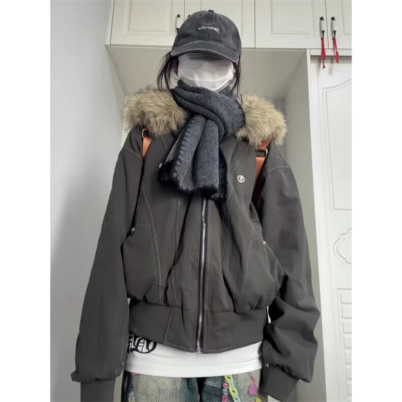 座山雕棉衣棉服女冬季加绒加厚派克服夹棉外套棉袄M0266-P103,男装棉衣,星座308B-2