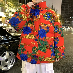 MY205新大花棉衣保暖防寒棉服面包服风民族特色外套大花男女图片