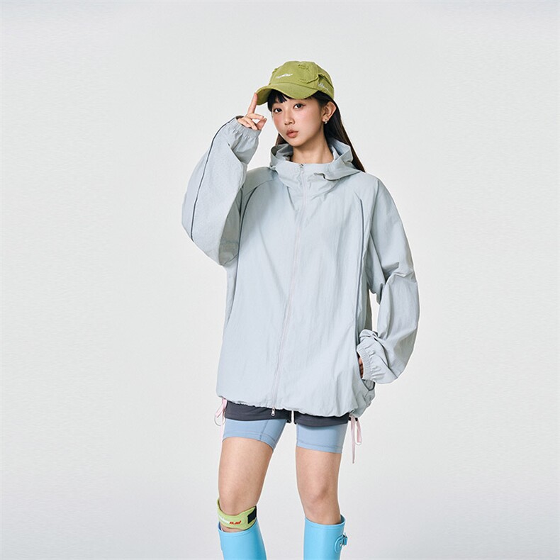 UPF50+有报告凉感轻薄透气宽松大码潮流防晒服DQC657-P48，男装防晒衣，电商B306