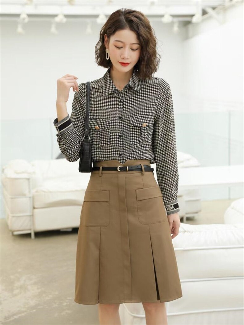 现货，衬衣+半裙，女装半身裙，研尚