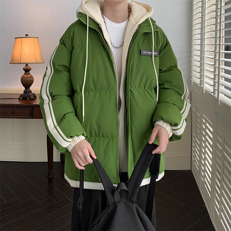 港风潮牌新款织带连帽棉服潮流保暖棉衣M082-P100控139,男装棉衣,星座717