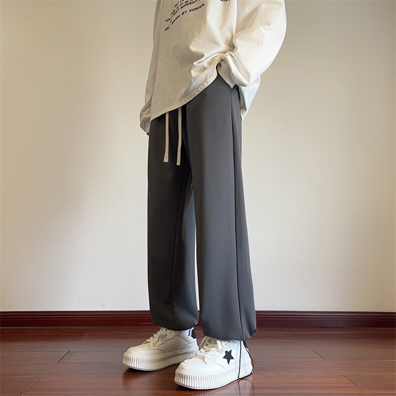 KP769P40港风菠萝棉休闲裤宽松运动裤拖地裤束脚裤男,男装休闲裤,星座1204-3