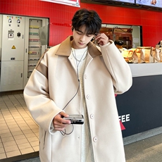 男装呢料大衣2026秋冬季新款毛呢大衣男生外套XZ514-2-F596-P115，男装毛呢大衣，星座514-2(原B239)