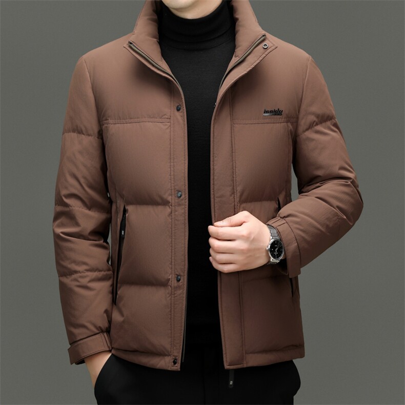 HYD8056新款冬季男士鸭绒羽绒服连帽保暖外套修身大衣，男装羽绒服，电商B360