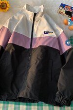 暖光平铺秋季百搭宽松拼色立领夹克情侣外套女JK6841P65控78，男装夹克，电商A268