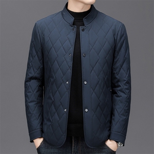 冬季新款男士高端立领休闲时尚加厚百搭保暖棉服休闲上衣长袖外套图片