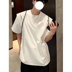 男装夏季新款设计感潮牌痞帅男士休闲短袖T恤上衣T314，男装T恤，星座1116A（原606A-3）