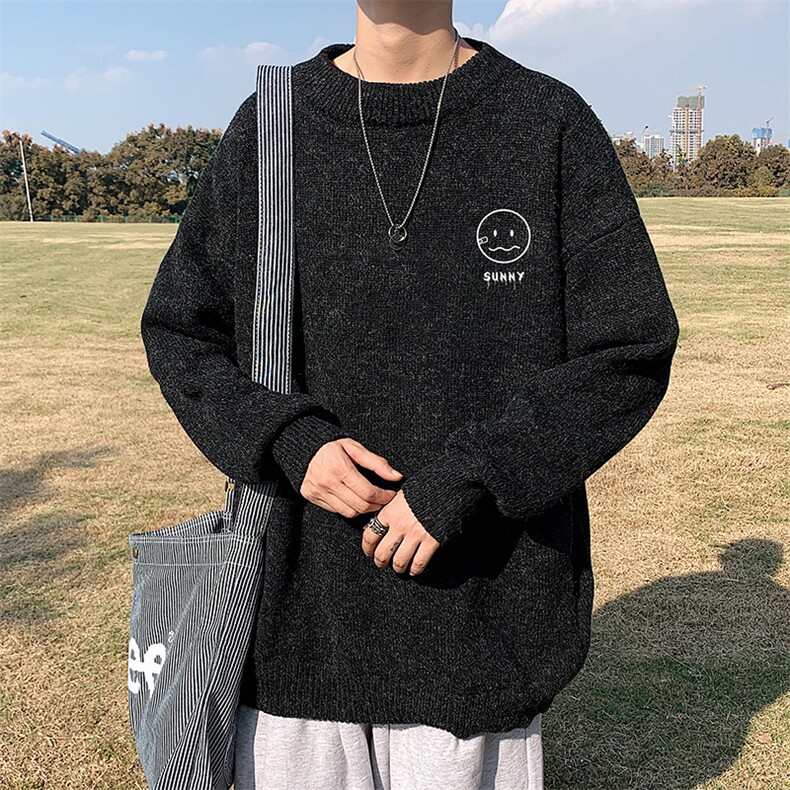 M19072-P45加绒款-P65加厚加绒毛衣男大码毛线衣男针织衫男线衫,男装针织衫/毛衣,电商A040