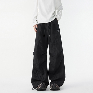 8XL-M 新款速干肌理感直筒工装裤男宽松早秋休闲裤阔腿裤K9172P68图片