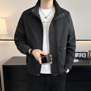 2026店主风 春季简约立领休闲棒球服夹克时尚潮流外套7701-P55图片