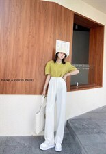 夏季新款！冰丝斜纹直筒裤，其它，欧洛风琴