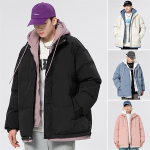2025秋冬新款加厚假两件棉服情侣大码宽松棉服XZ102A-4-22091-P95图片