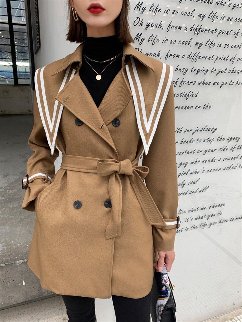 2021年冬季新款时尚外套英伦风休闲，其它，圣伊敏