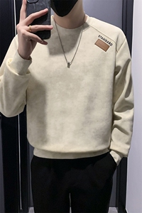 B340 WY2775-常规p5868 加绒p6898 店主风小伙风卫衣男图片