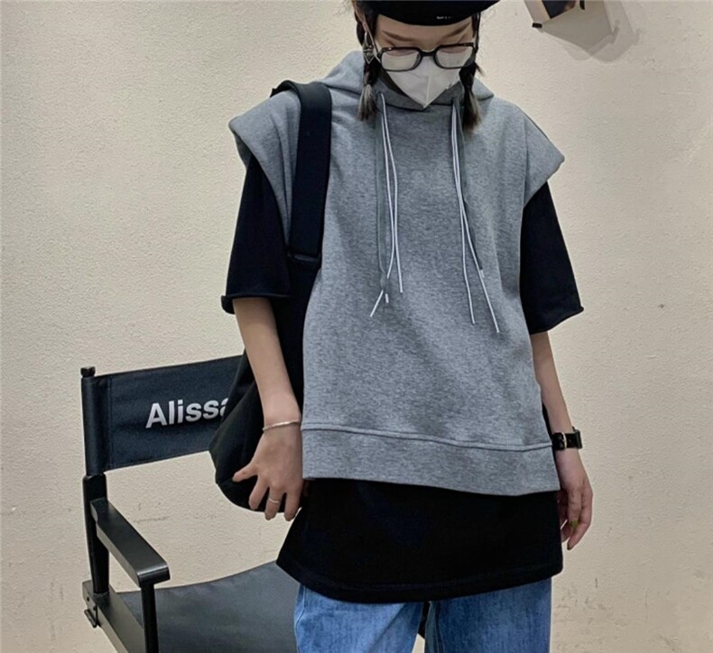 卫衣马甲百搭款，女装卫衣/绒衫，Alissa Lin