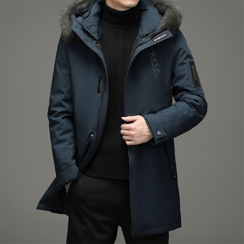 2023冬新款中年男士连帽羽绒服男爸爸冬装脱卸领外套TLM8878-P340,男装羽绒服,电商B212（原钱塘6029）