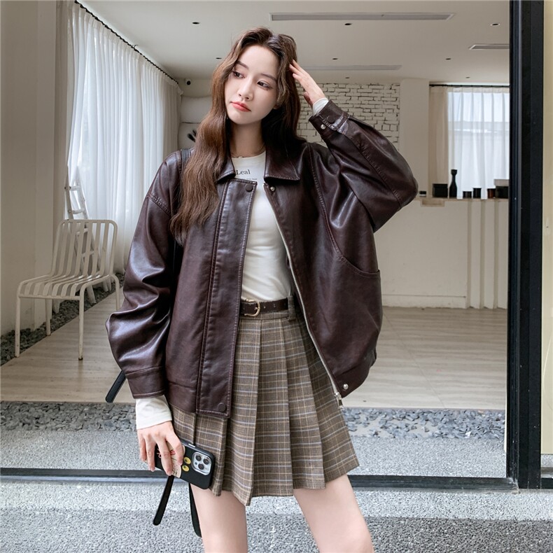 2C217现货皮衣外套款号8058P145K218,女装皮衣,2C217