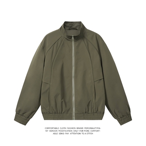 夹克上衣服潮牌痞帅休闲立领工装立领夹克JK9213P90控138图片