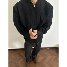 JK729-尺码M-3XL-特P56-美式解构剪裁倒三角水洗夹克外套，男装夹克，星座1811B