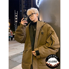 新标80重磅工装羽绒服保暖潮外套冲锋衣A436-973-P225控价298，男装羽绒服，电商A436