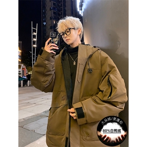 新标80重磅工装羽绒服保暖潮外套冲锋衣 A436-973-P225控价298图片