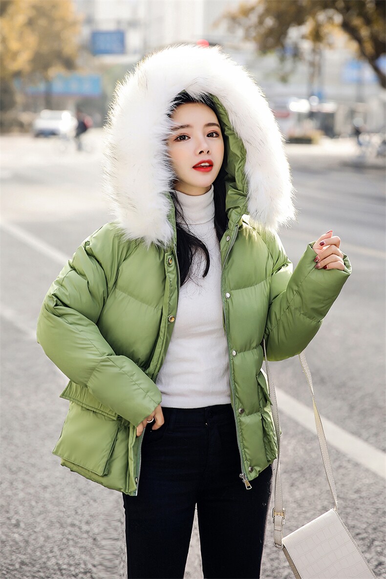 简约时尚潮流长袖棉衣/棉服2020年冬季休闲连帽优雅,女装棉衣/棉服,艾尚靓装