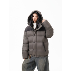 90%绒新标有报告连帽撞色韩版宽松羽绒服外套Y990/370现货，男装羽绒服，星座202-3