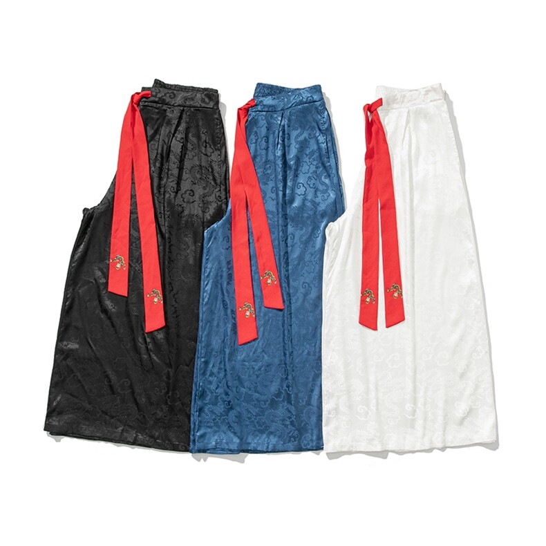 平铺图秋装汉服男女风唐装宋裤古风裙裤宽松阔腿裤K240/P75,男装民族服装,电商A221A