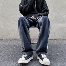 牛仔裤男秋季潮大码休闲裤子高街XK8019P45，男装牛仔裤，星座1116-2