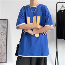 夏季新款男士短袖T恤港风时尚舒适百搭青春帅气潮牌TC3129-P30，男装T恤，星座717