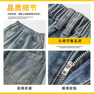 美式复古弯刀裤男宽松直筒长裤潮牌高街阔腿工装休闲裤Z2566-P50图片