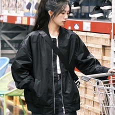 A129-P55秋冬休闲宽松棒球服上衣男日系潮牌刺绣飞行夹克美式，男装夹克，电商B323A