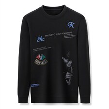 BJ9820秋季2023年新款男士长袖长裤修身休闲时尚卫衣套装P160，男装休闲套装，电商B360
