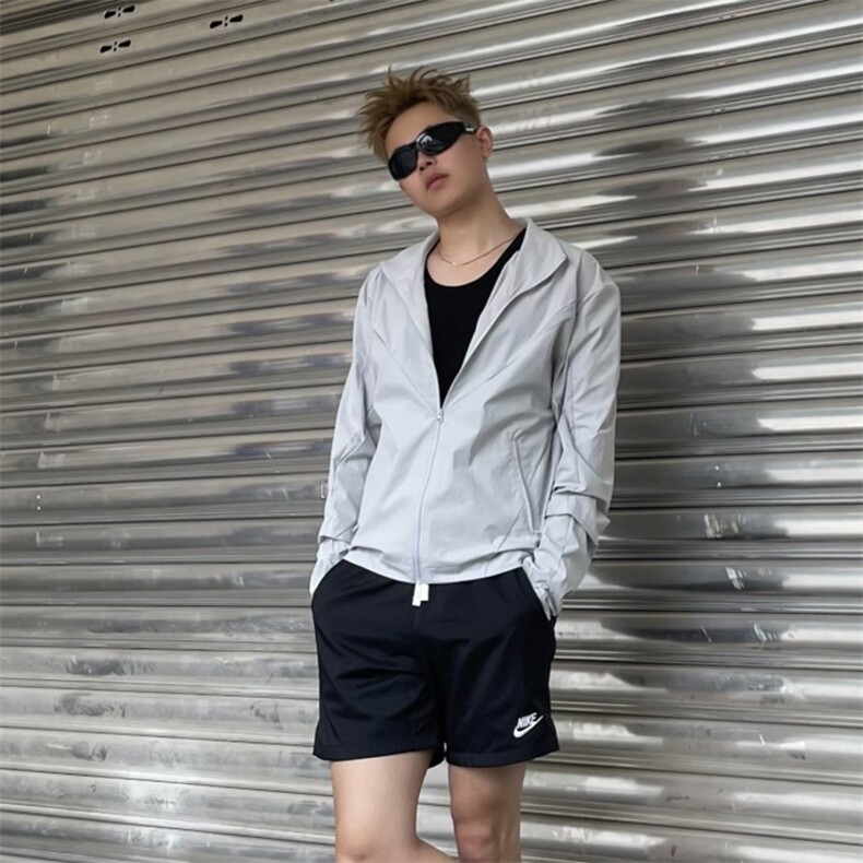 春夏款高品质冰感速干防晒服休闲户外运动外套透气弹力机能风夹克，男装防晒衣，电商A486-1