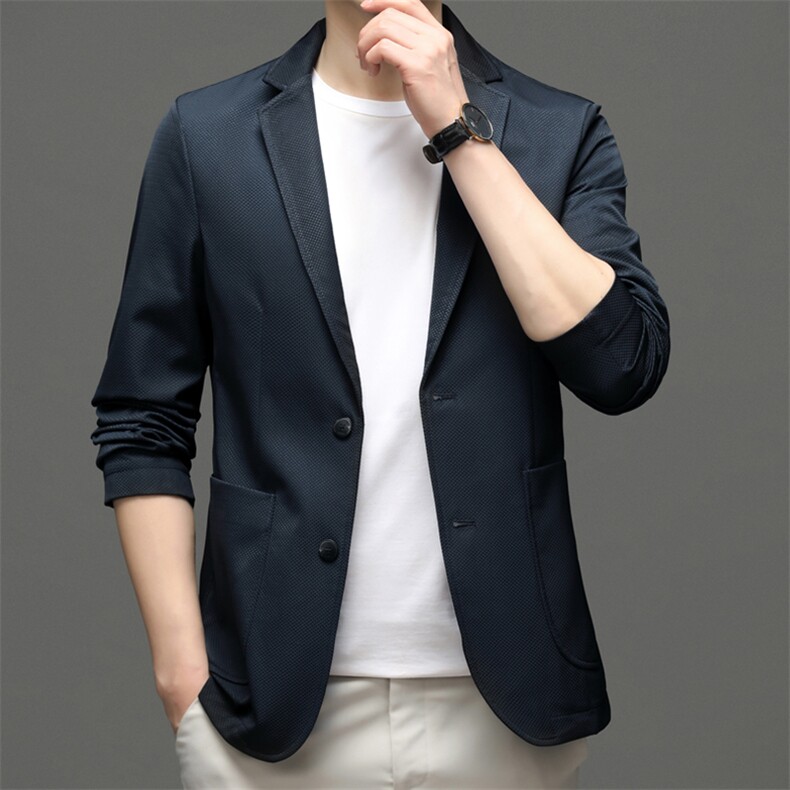 冬季新款男士商务休闲加厚保暖西装外套中年男装宽松免烫西服上衣,男装西服,电商B212（原钱塘6029）
