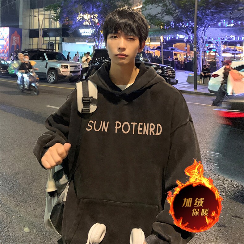 直播品质500克重磅美式做旧水洗卫衣SL1513-常规特P55加绒特P65,男装卫衣,电商A486