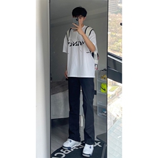 新款美式ins高街hiphop直筒黄泥牛仔裤货号K659P50，男装牛仔裤，电商A063