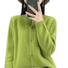 2022早秋新款长袖女士针织开衫纯色简约薄款外搭上衣气质减龄外，女装羊毛衫，琳尚羊绒