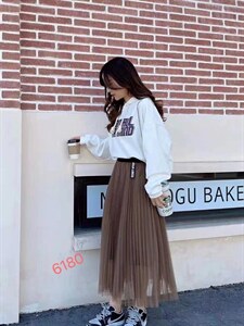 【现货】韩版纱裙图片