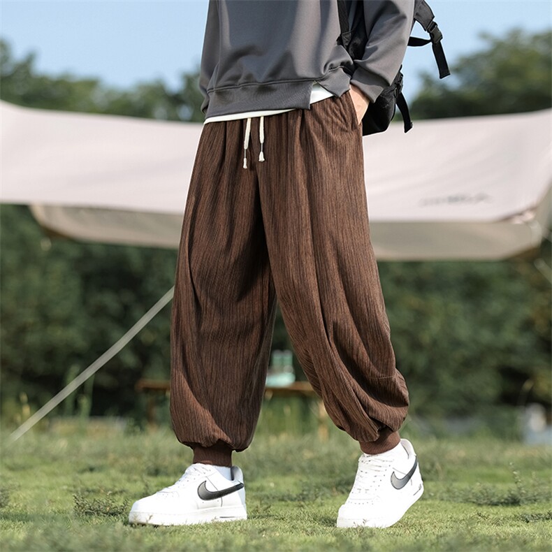 哈伦裤男秋冬季风灯芯绒休闲裤大码束脚阔腿灯笼裤-WK18-P55，男装休闲裤，星座219