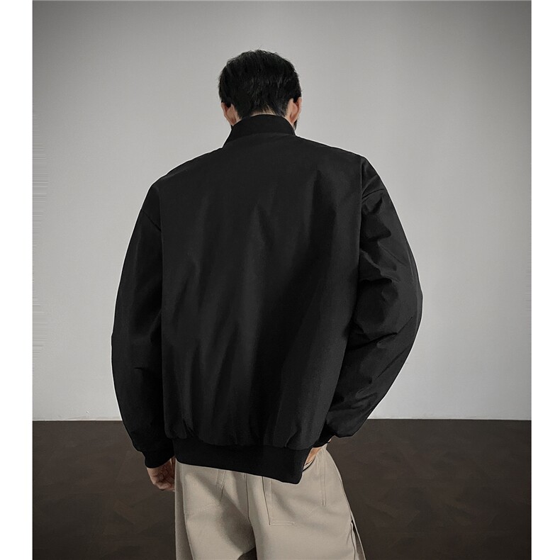 冬季clean纯色棒球服领棉服加厚短款棉衣HZ8815-特P68不议价,男装棉衣,星座610B-1