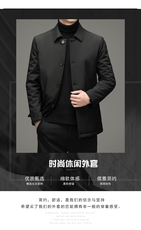 冬季棉衣男外套翻领中青年男保暖棉服爸爸装外套DFLDM16003-P160，男装棉衣，电商B212（原钱塘6029）