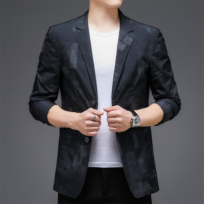BGW721男式2021初秋薄款西装男西服外套修身商务休闲男P138，男装西服，电商B360