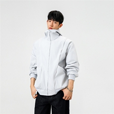 可二开拉链装饰解构大码M-5XL夹克男聚酯纤维JK78092P69控108，男装夹克，星座227-7