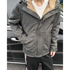 A178-JK016-P75   连帽外套防风防泼水冲锋衣夹克男图片