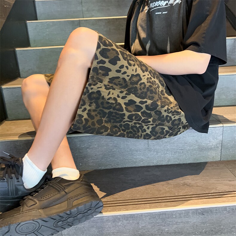 豹纹牛仔裤短裤大裤衩B342-DK334-特P35控68,男装牛仔裤,电商B342