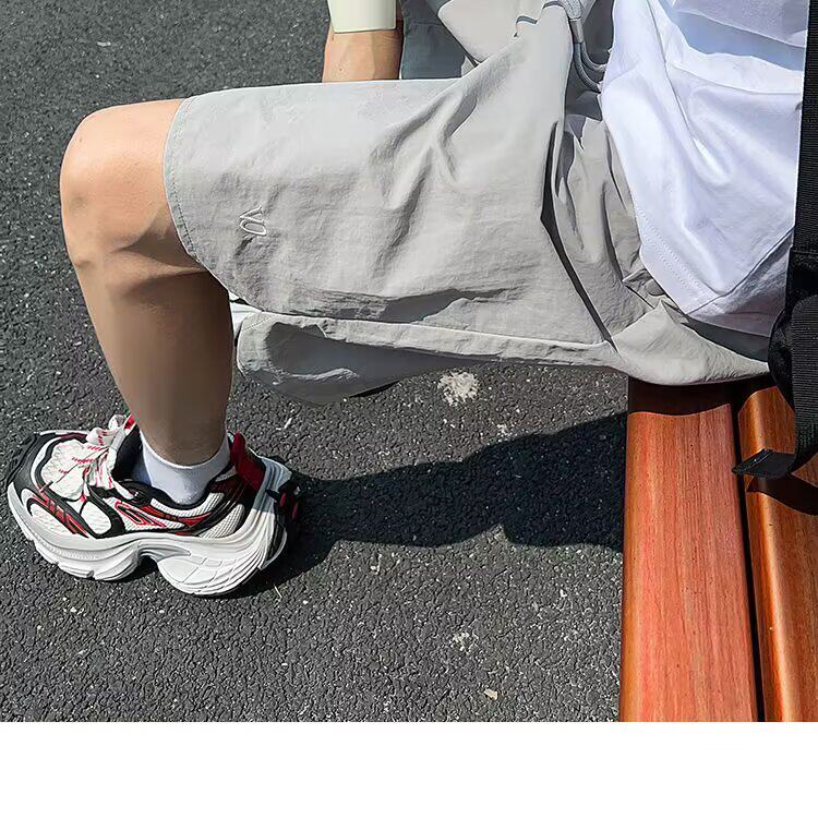 日系复古刺绣工装短裤男款夏季户外运动机能风宽松百搭休闲五分裤,男装牛仔裤,星座1210-1